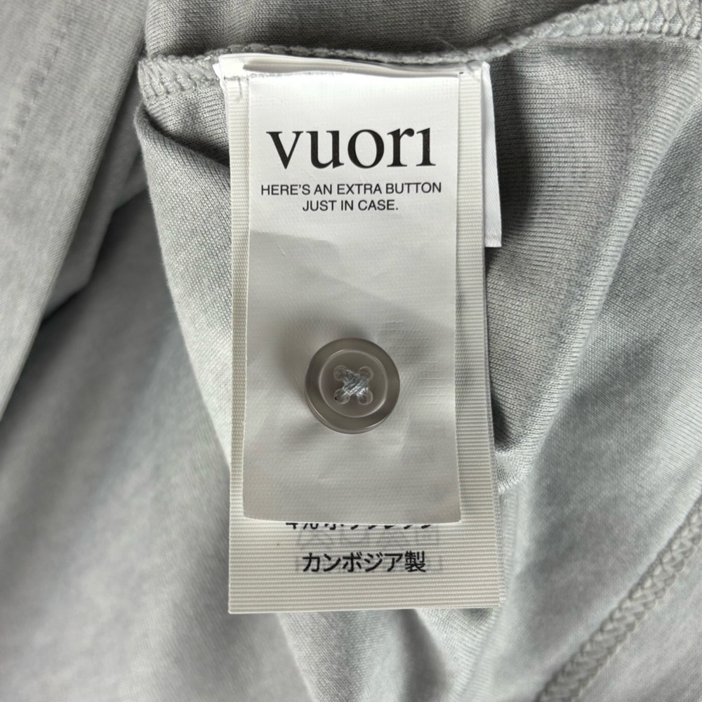 Vuori Strato Tech Performance Polo Shirt Men's Size Large L Athletic Fit Gray - Picture 7 of 7